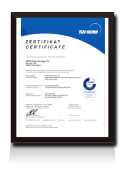 Certificación IEC vidrio Cristalino