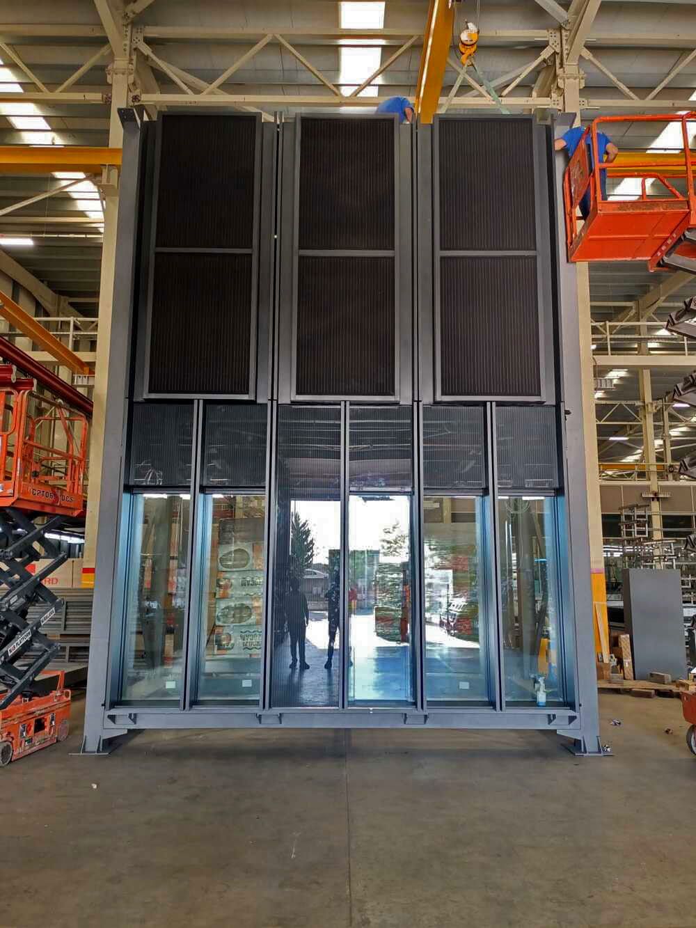 Imagen del mock up del vidrio fotovoltaico que se implantará en la torre, diseñada por el estudio de arquitectura Mecanoo.