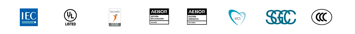 Logos de varias asociaciones de certificación independientes