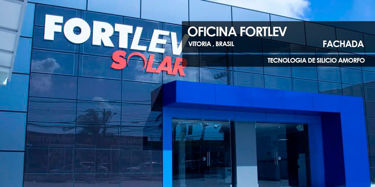 Fortlev Office contiene una fachada de silicio amorfo de Onyx Solar