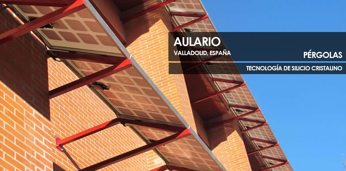 Pérgola cristalino de Onyx Solar para el edificio de aulas de Valladolid.