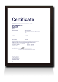 Certificado IEC Fábrica