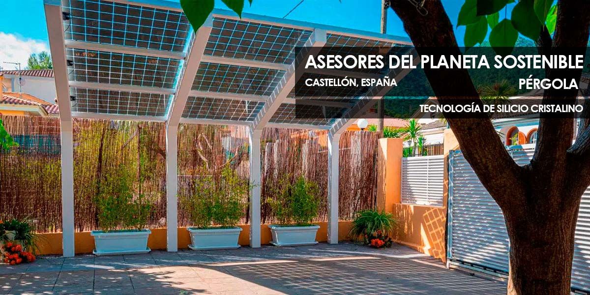Pérgola de asesores del planeta sostenible que presenta Vidrio de Tecnología Fotovoltaica de Silicio Cristalino de Onyx Solar